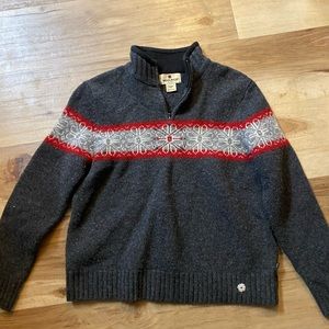 100% lambs wool woolrich wuarter zip